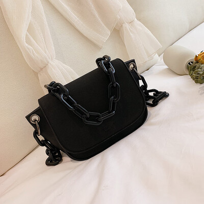 

Ins in summer new personality retro frosting small bag girl 2019 new Korean version 100 lap single shoulder oblique bag tide