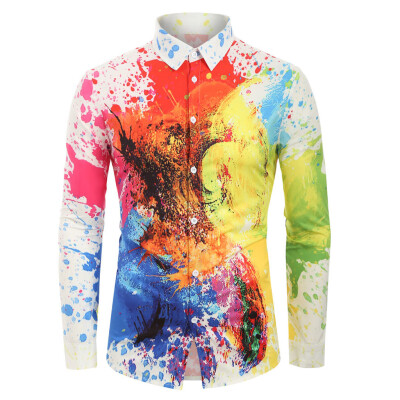 

Tailored Mens Autumn And Winter Shirts Casual Long Sleeve Tops Loose Casual Blouse