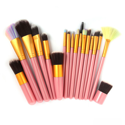 

〖Follure〗2017 New 18pcs Cosmetic Makeup Brush Blusher Eye Shadow Brushes Set Kit PK