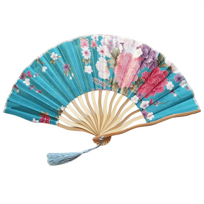 

Siaonvr Chinese Style Hand Held Fan Bamboo Paper Folding Fan Party Wedding Decor