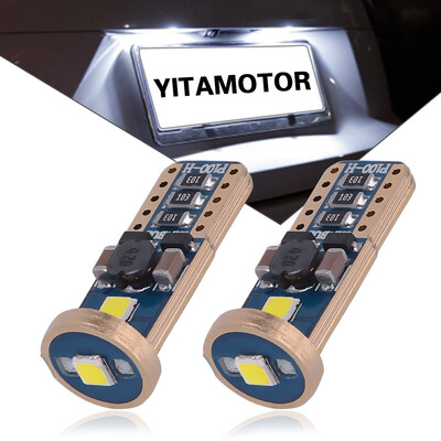 

2pcs T10 LED License Plate Map Light Bulbs 6000K Bright White 168 2825 194 192