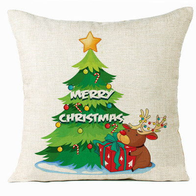

Siaonvr Xmas Christmas Tree Sofa Bed Home Decoration Festival Pillow Case Cushion Cover