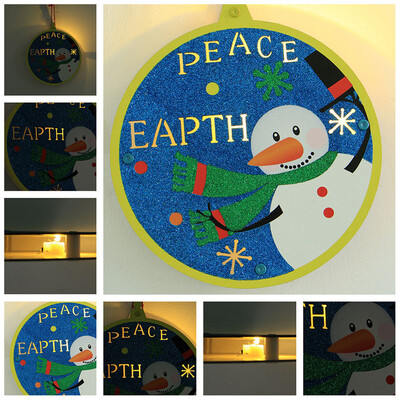 

Tailored Round Wooden Warm White LED Gift Christmas Holiday Party Decoration Xmas Decor