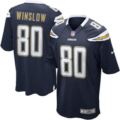 

Mens Football Jersey San Diego Chargers Kellen Winslow Navy Retired Player Game Jersey