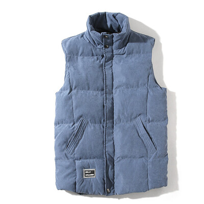 

Toponeto Mens Hoodie Autumn Winter Zipper Fashion Pure Color Waistcoat Vest Top Coat
