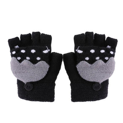 

Cute Children Boys Girls Knitted Gloves Warm Elastic Cartoon Print Gloves
