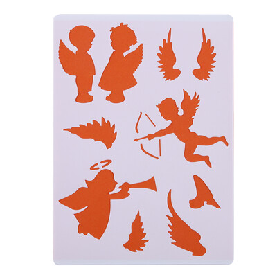 

6x Layering Stencils For Walls Painting Scrapbooking Embossing Paper Cards