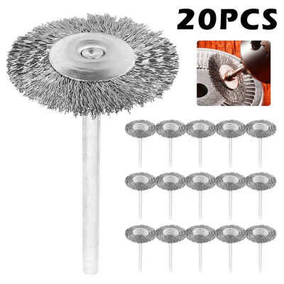 

20Pcs Hot Sell Rotary Tools Accessories Rust Cleaner Brush Cup Polishing Steel Wire Wheel