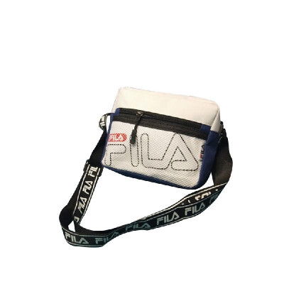 

FILA Fashion Shoulder Bag All-match Square Shape Adjustable Strap for Couple Nylon Single-shoulder Bag