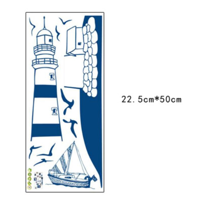 

Lighthouse Wall Sticker Seaside Wall Decal Kids Bedroom Bathroom Home Decor