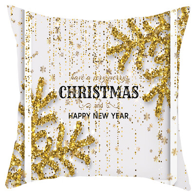 

Siaonvr Merry Christmas Short Plush Pillowcase Sofa Pad Set Home Decoration 18x18 Inch