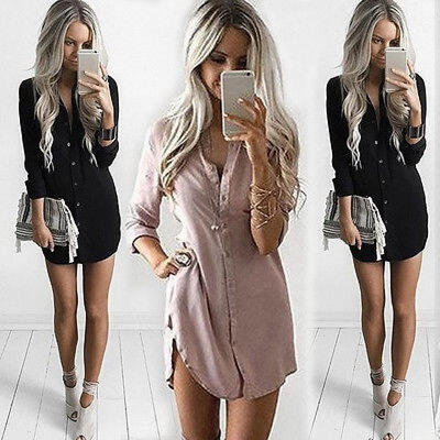 

Fashion Women&acutes Ladies Summer Loose Chiffon Tops Long Sleeve Shirt Casual Blouse