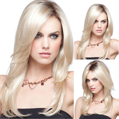 

〖Follure〗Gold Wigs Wavy Curly Long Heat Resistant Fiber Costume Party Wigs for Women