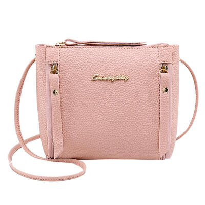 

Litchi Pattern Solid Color Women Shoulder Handbags Leather Crossbody Bags