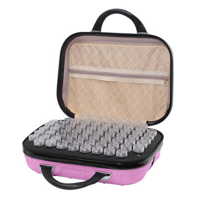 

132 Bottles Diamond Painting Storage Box Bead Container Embroidery Handbag