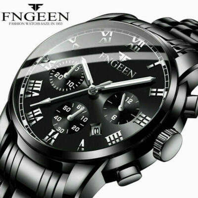 

Luxury Stainless Steel Men Military Army Analog Sport Quartz Wrist Watch NEW