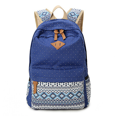 

AOILDLLI 2017 Female Korean Canvas Printing Backpack Women School Bags for Teenage Girls Cute Bookbags Vintage Laptop Backpacks