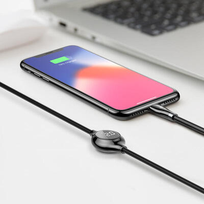 

Baseus Portable Lightning USB Cable Current Display USB Charger Data Cable Charging For IPhone -1m