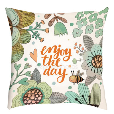 

Gobestart Pillow Case Sofa Car Waist Throw Cushion Cover Home Decoration