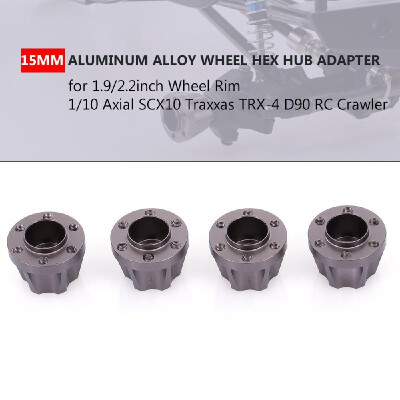 

4Pcs 21mm Wheel Hex Hub Adapter for 1922inch Wheel Rim 110 Axial SCX10 Traxxas TRX4 D90 RC Crawler