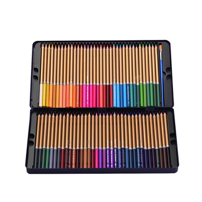 

Professional 72 Colored Pencils Set Pre-Sharpened Water-soluble Water Color Pencils with Brush Protective Storage Box for Students
