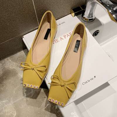 

Single-shoe womens summer Joker flat-bottomed one pedal shoes fairy gentle night shoes net red European womens shoes