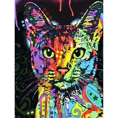 

5D DIY Diamond Painting Gorgeous Cat Cross Stitch Embroidery Rhinestones