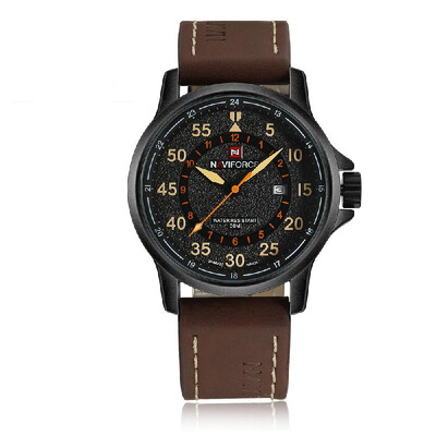 

NAVIFORCE 2016 New Fashion Quartz Man Watch High-quality PU Leather Strap Business Casual Men Wristwatch 30M Water-resistant W Bo