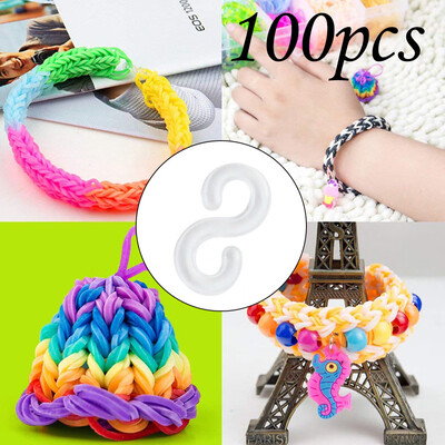 

〖Follure〗Woven Rubber Band Bracelet Multicolored Transparent Buckle Small Buckle