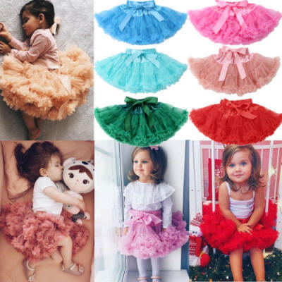 

Princess Toddler Girl Baby Tutu Fluffy Pettiskirt Skirt Party Dancewear Dress CA