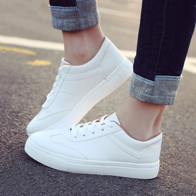 

Spring street shoot chic white shoes Joker ins Super Fire canvas shoes female Harajuku ulzzang Korean student board shoes