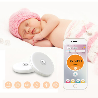 

〖Follure〗Baby Thermometer Monitor Intelligent Wearable Safe Thermometer Bluetooth Smart