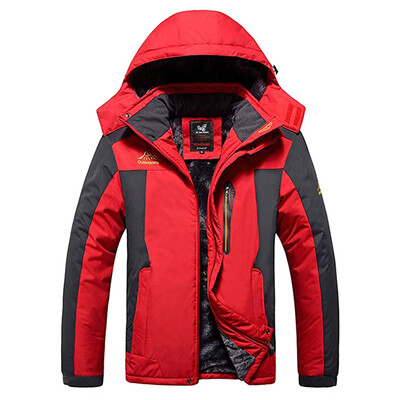 

Gobestart Mens Casual Autumn Winter Long Sleeve Hooded Zipper Fleece Outdoor Jacket
