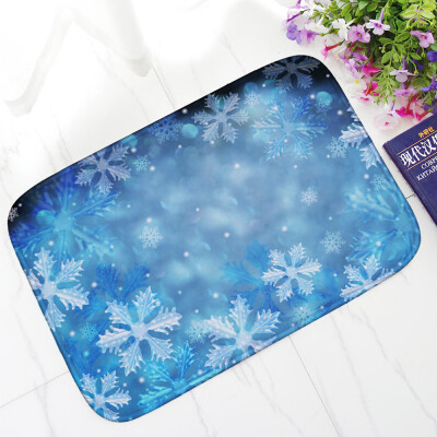 

Toponeto Christmas HD Printed Non-Slip Bath Mat Absorbent Home Decor