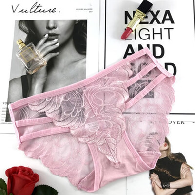 

New Sexy Lace Underwear Air-permeable Cotton Low-waist Underwear Free of Freight