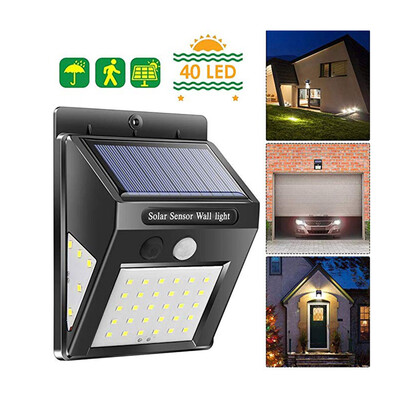

BRELONG Solar LED Wall Lamp IP65 Waterproof Three-Sided Lighting Motion Sensor