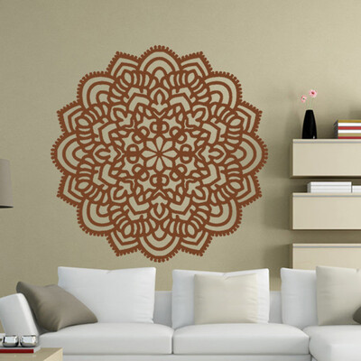 

〖Follure〗Mandala Flower Indian Bedroom Wall Decal Art Stickers Mural Home Vinyl Family BK