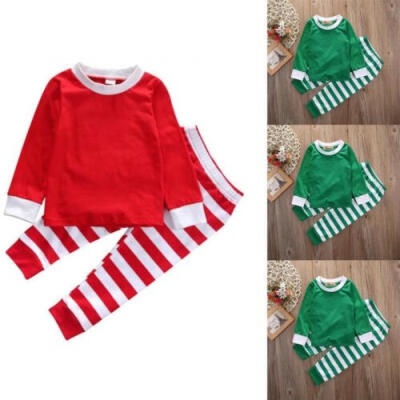 

Christmas Kids Baby Boy Girl Xmas Clothes Nightwear Sleepwear Pyjamas PJS Set