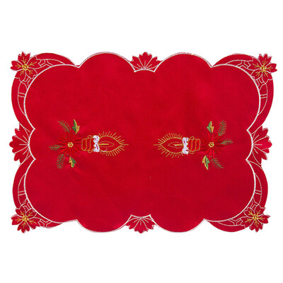 

Tailored 1PC Bowl Fork Placemat Mat Decoration Home Party Christmas Dining Table A