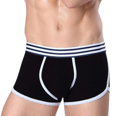 

Mens Cotton Boxer Briefs Quick-Drying Breathable Underwear