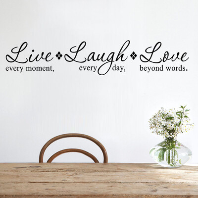 

〖Follure〗Live Laugh Love Removable Art Vinyl Mural Home Room Decor Wall Stickers
