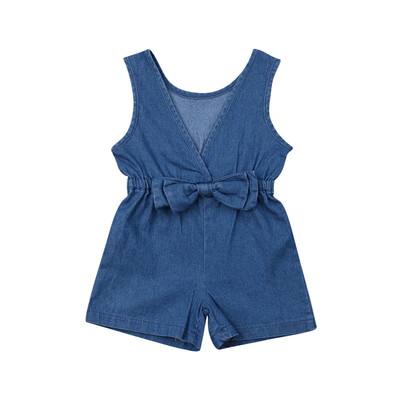 

Toddler Kids Baby Girls Denim Romper Shorts Jumpsuits Playsuit Outfit Clothes
