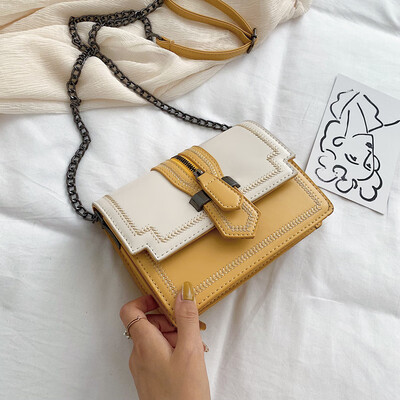 

Summer womens bag new fashion 2019 summer small fresh Korean version 100 lap shoulder slanted fashion chain bag