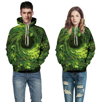 

Toponeto Mens Autumn Spring 3D Printing Long Sleeve Hoodies Sweatershirt Tops Shirt