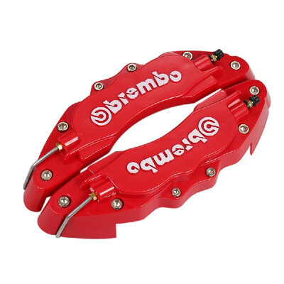 

2PCS High Quality ABS Plastic Truck 3D Red Useful Car Universal Disc Brake Caliper Covers Front Rear Auto Universal Kit Decoration