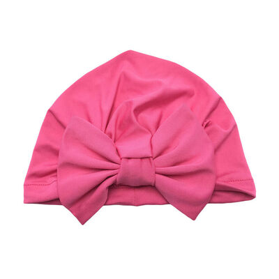 

Newborn Baby Girls Turban Soft Silk Beanie Bow Hat Cap Wrap Headwear Headband