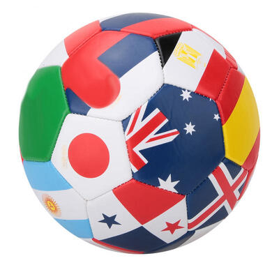 

Greensen National flag Pattern Outdoor Play Training 5 Soccer Ball 22cm 9inch Sport Match Football