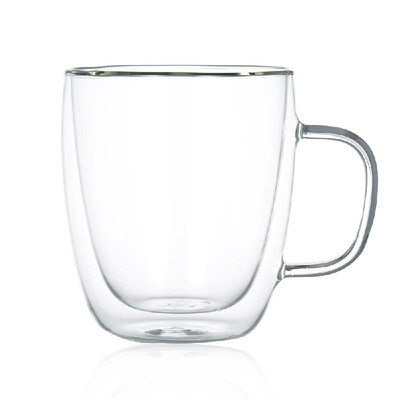 

Double Coffee Mugs With the Handle Mugs Drinking Thermal Insulation Cup