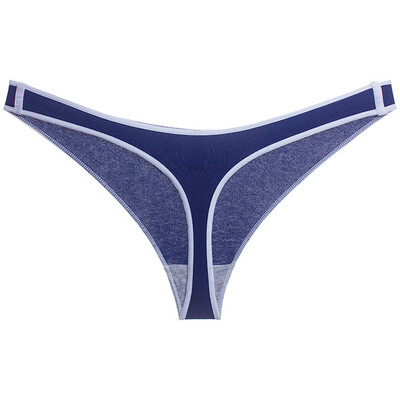 

Toponeto Female Underwear Sexy Sports Wind Colour Edge Low-waist Seamless T-thong