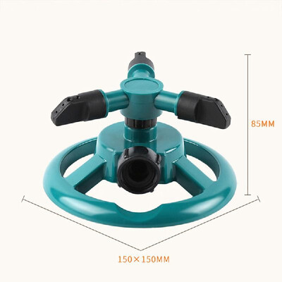 

360 Degree Automatic Rotary Plastic Sprinkler Nozzle Three-fork Sprinkler Garden Watering Tool